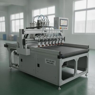 XY Glue Plotter dengan ukuran kerja 3000x2000mm, penyesuaian ketinggian otomatis, dan output lem 2-3 kg/jam untuk penyaluran presisi