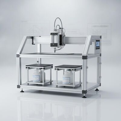 XY Glue Plotter dengan Automatic Height Adjustment Lift Tables dan Waktu Kerja 24 jam yang menyediakan volume lem yang dapat disesuaikan